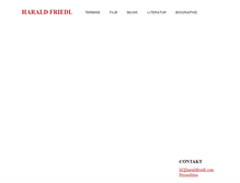 Tablet Screenshot of haraldfriedl.com